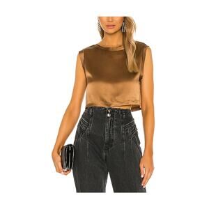 Nonchalant 'Label' Brown Silk Mel Blouse Size M